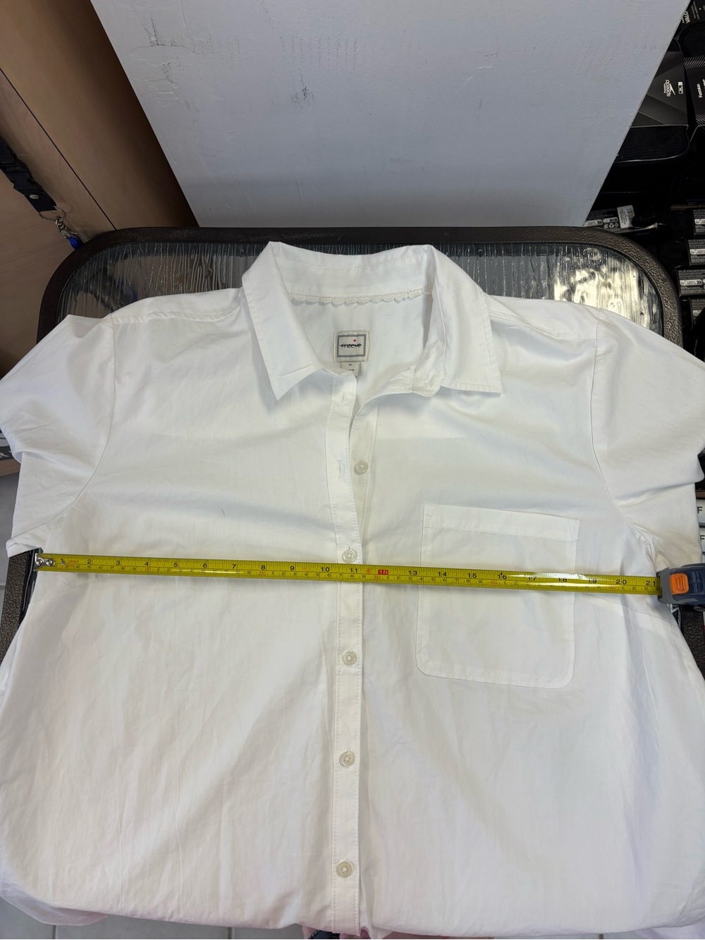 Maeve Shrunken Bennet Button-Down Shirt - White - Picture 10 of 12